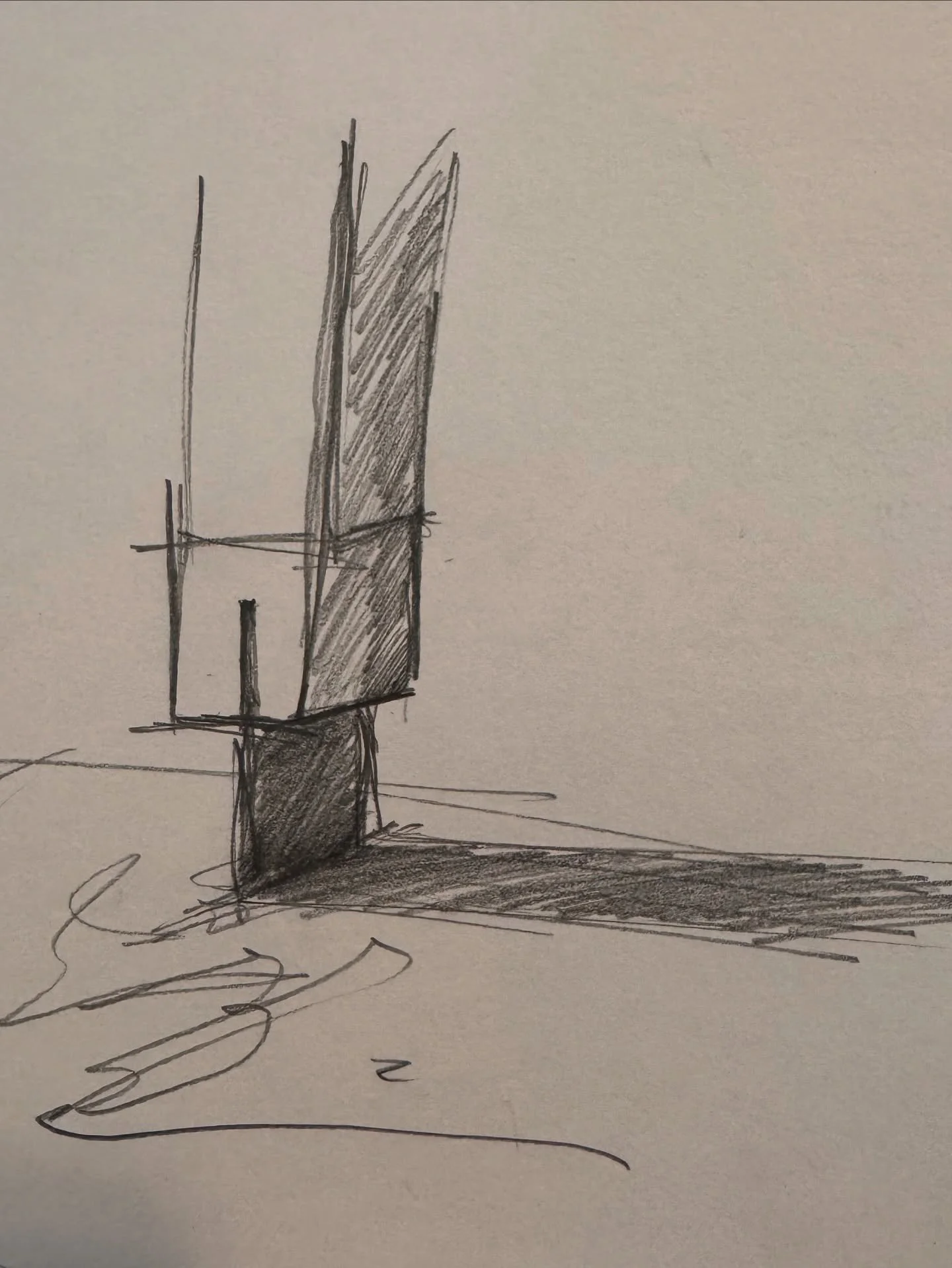 Drawings help us play, discover, and unlock ideas fast. For as many we keep a lot more get thrown out. Like this quick column base from a meeting that never made it into a design. 
Doodles make the world more beautiful! #makeitbeautiful #landscapearc