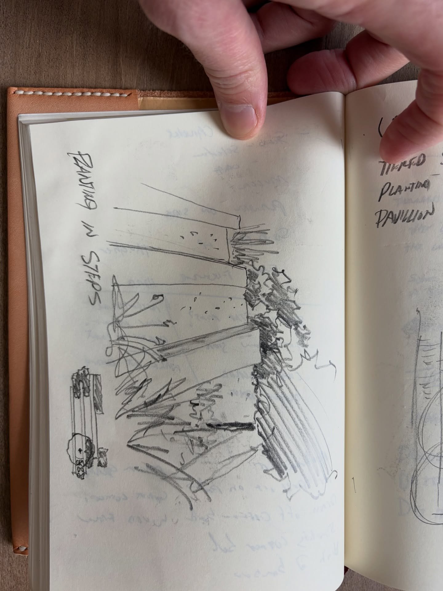 Planting in steps 🌱 A peek inside the OP sketchbook from this month ✨

#Sketchbook #SketchbookFlip #Illustration #Architecture #gardendesign