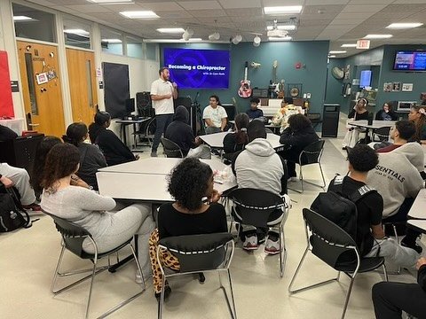 Dr. Cam is on the move! Last week, Dr. Cam took his presentation to high school students in Providence to teach them about what he does and why it&rsquo;s important to keep your body healthy. 

Where should he go next?!