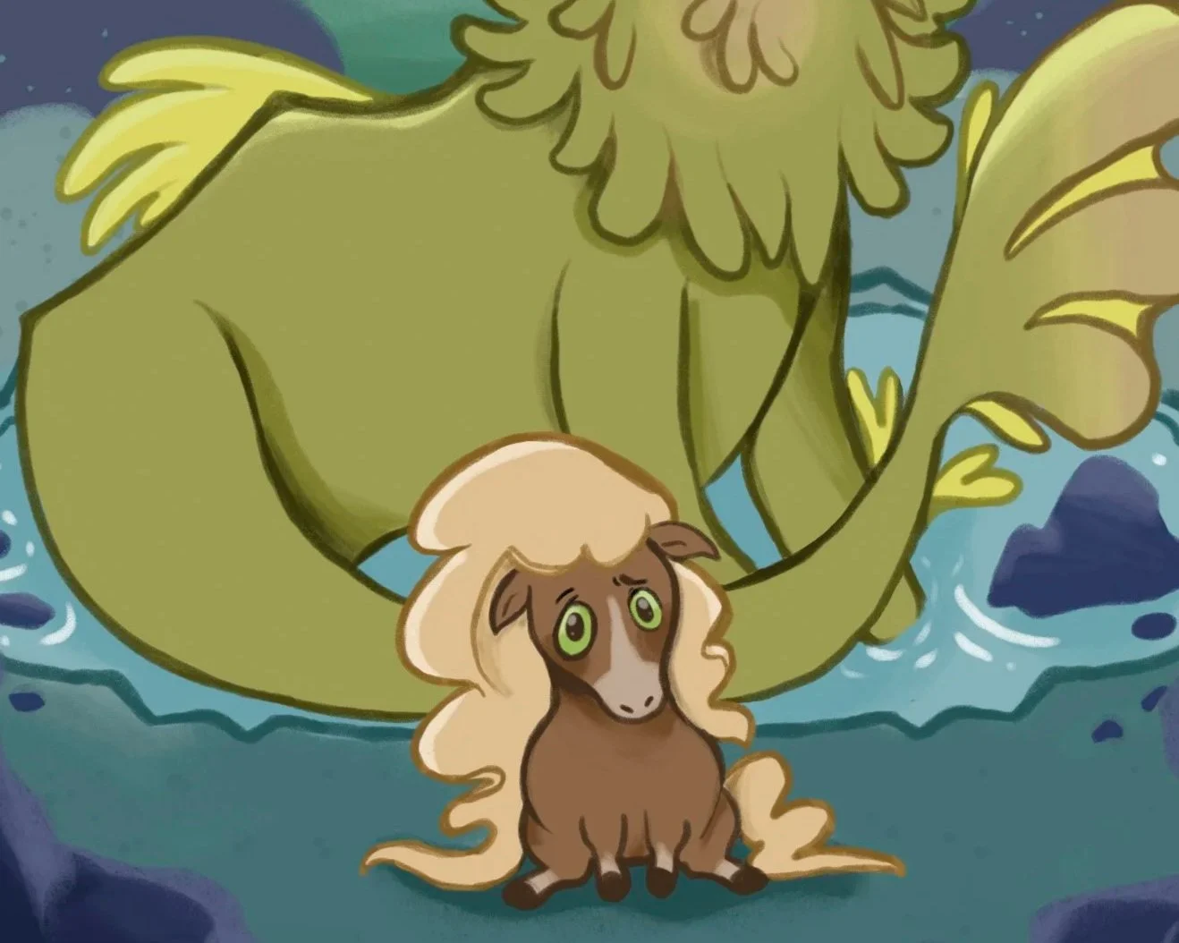 The Kelpie in the Rockpool