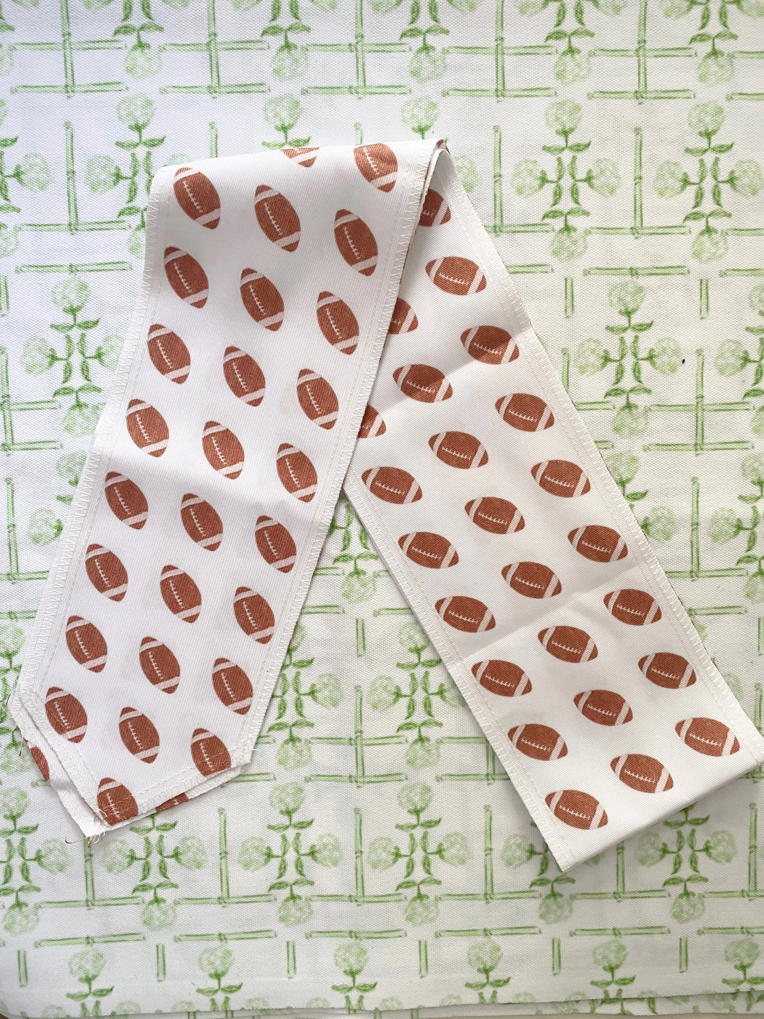 Watercolor Football Wreath Sash