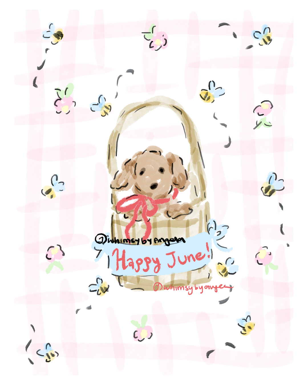 Puppy in the Basket