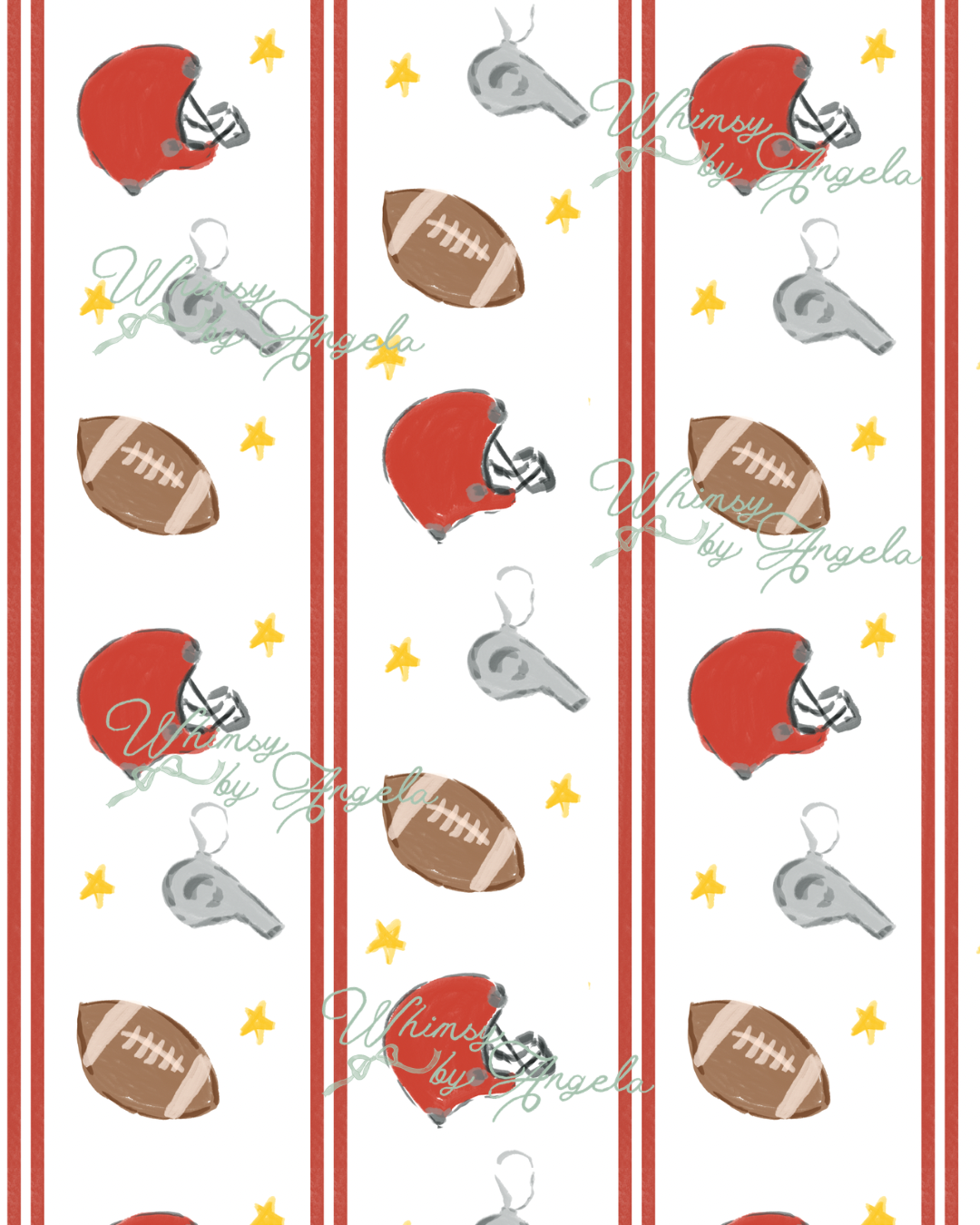 Football Fun Dark Red