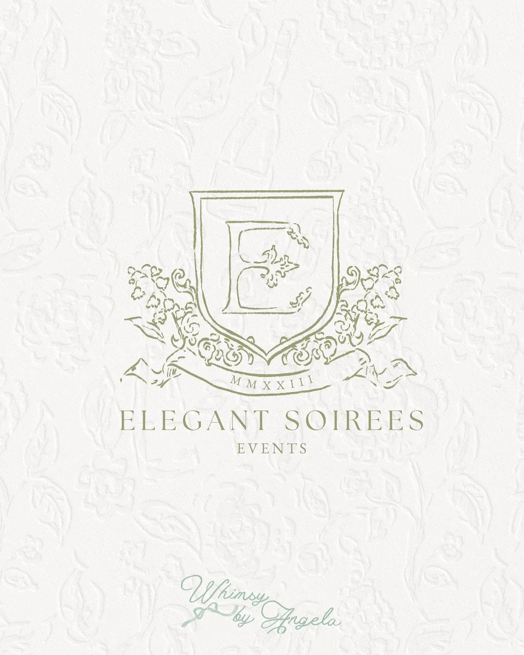 Logos &amp; textures 🤍 designs for the talented @elegantsoirees