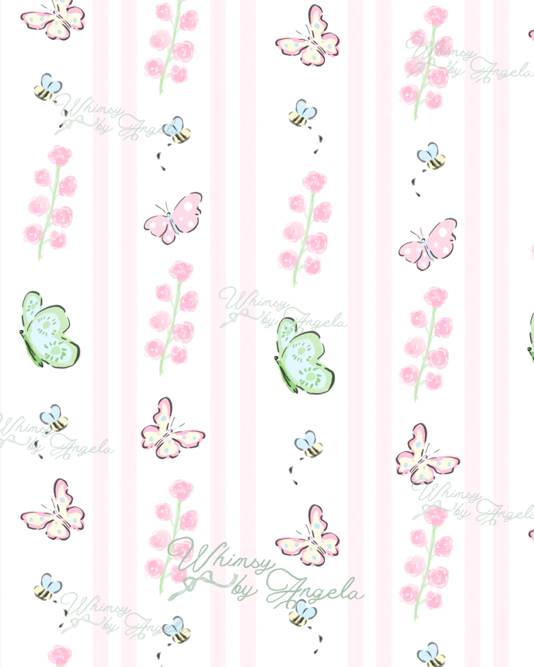 Pink Butterfly Whimsy 2