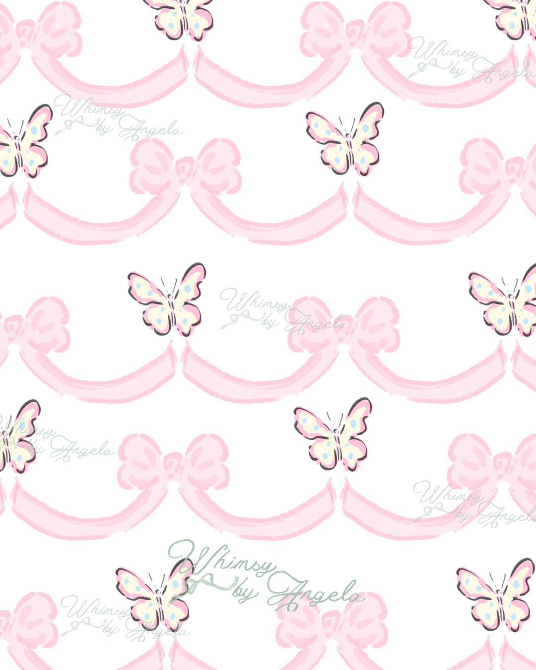 Butterflies and Pink Bows