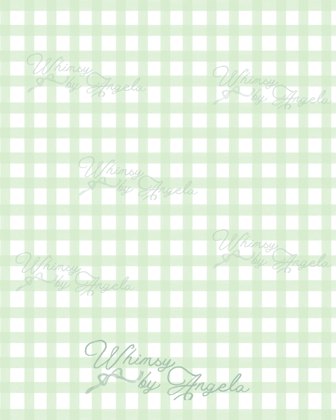 The Basics - Green Gingham