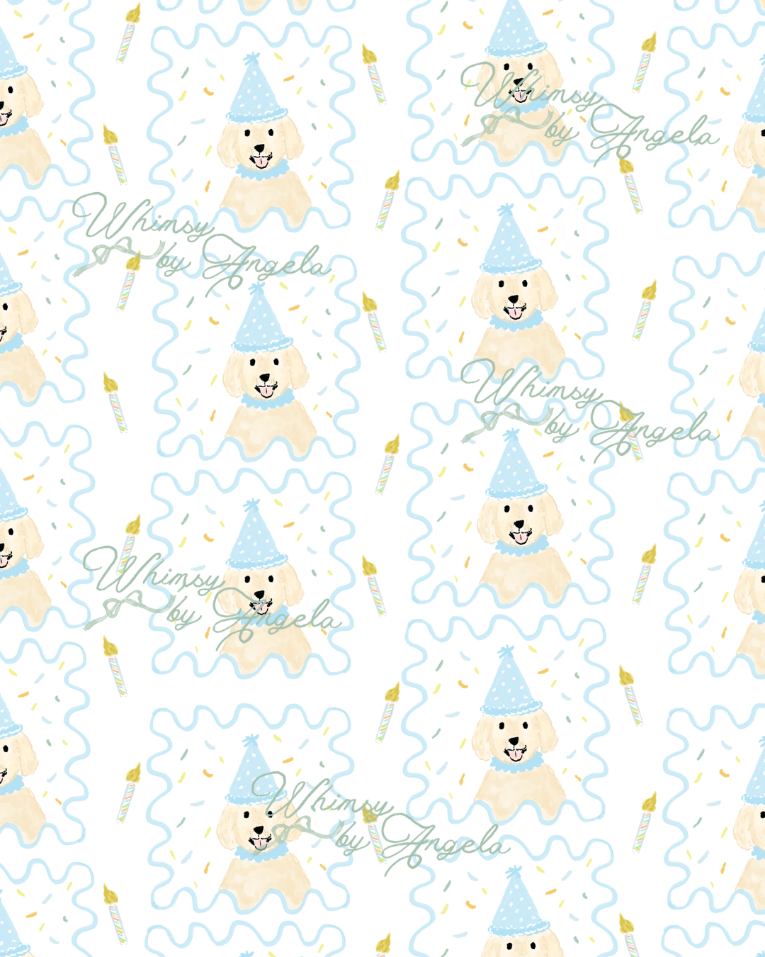 Golden Birthday Blue