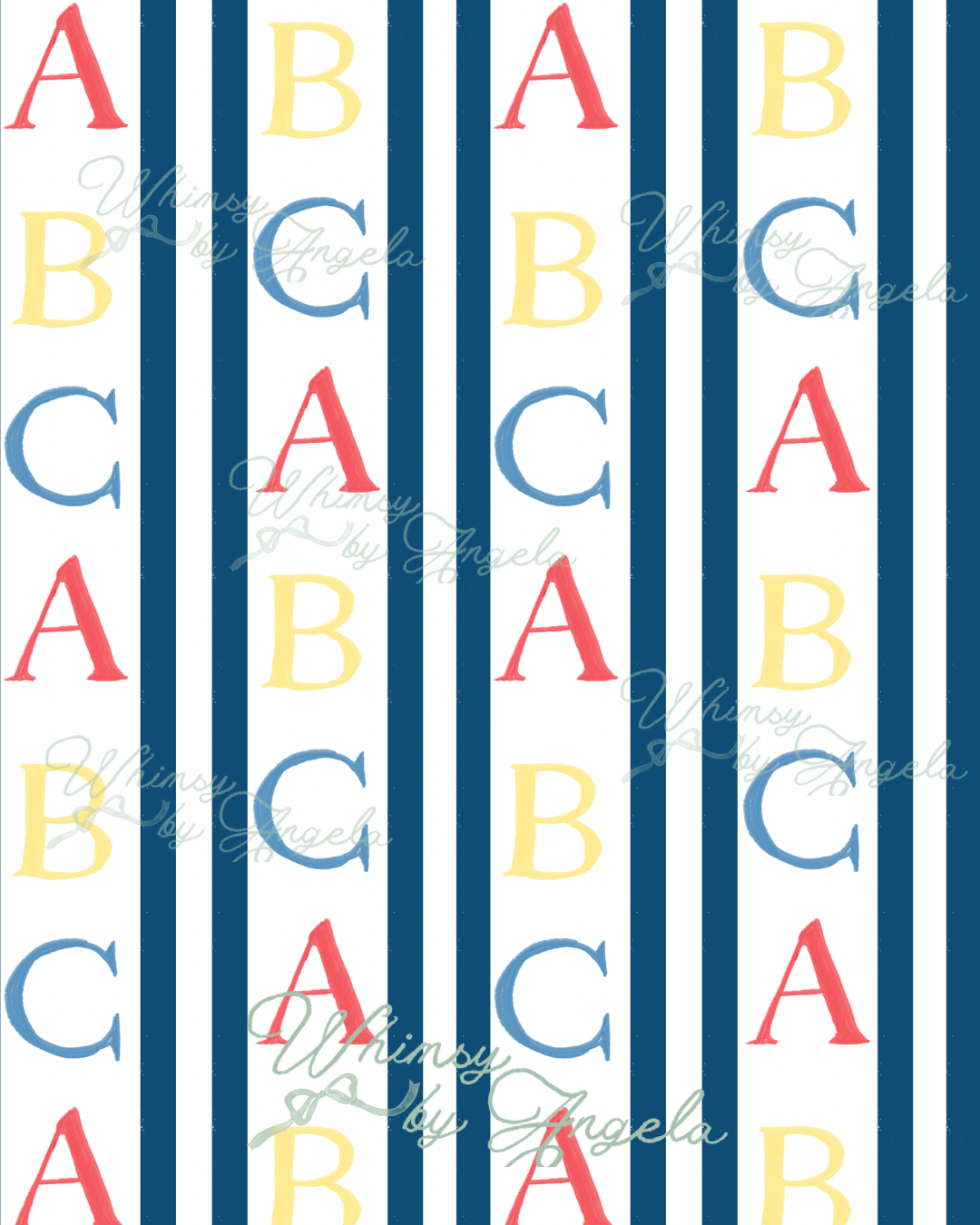 ABC Lines Primary Colors