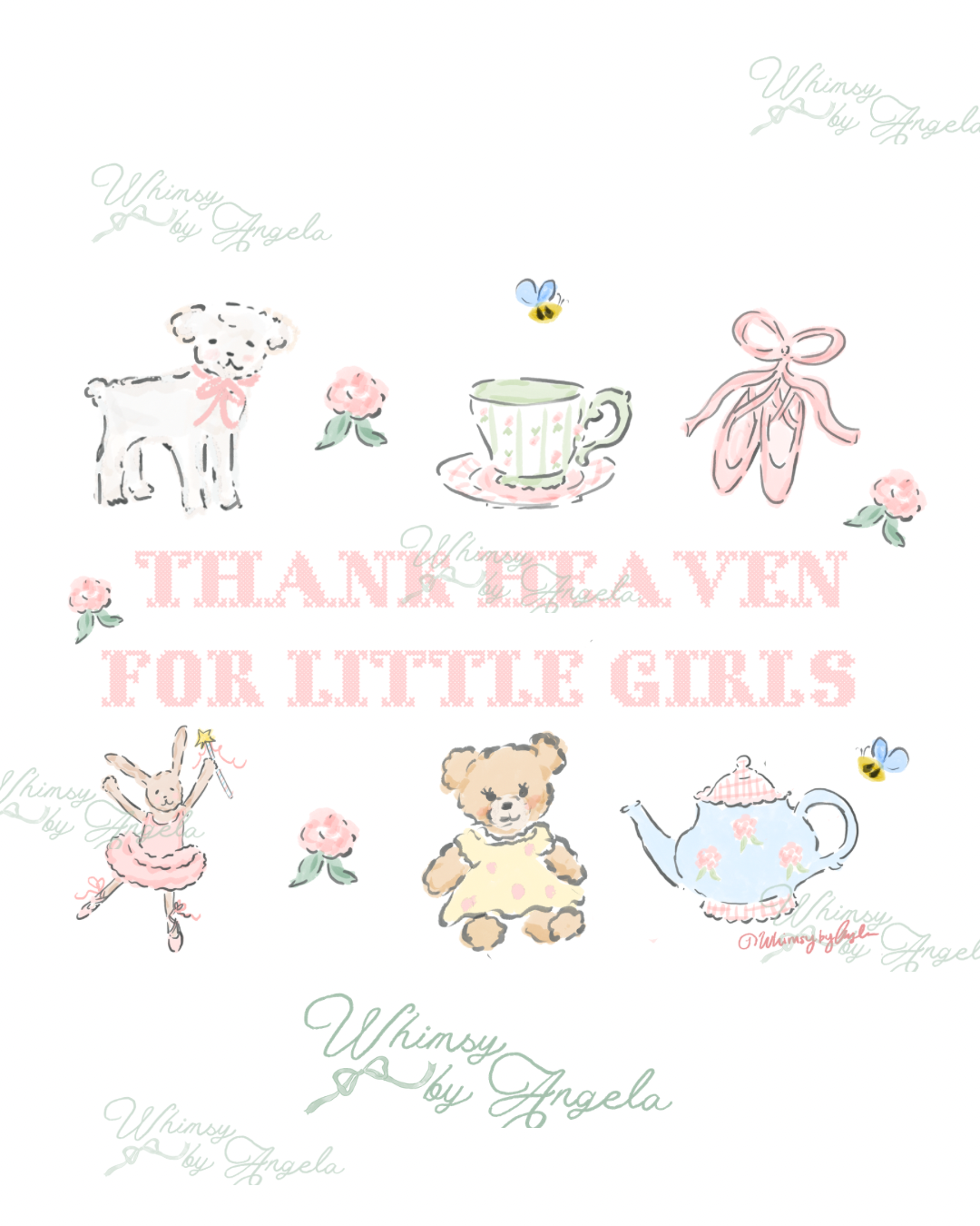 Thank Heaven For Little Girls - Print Ready Wall Art