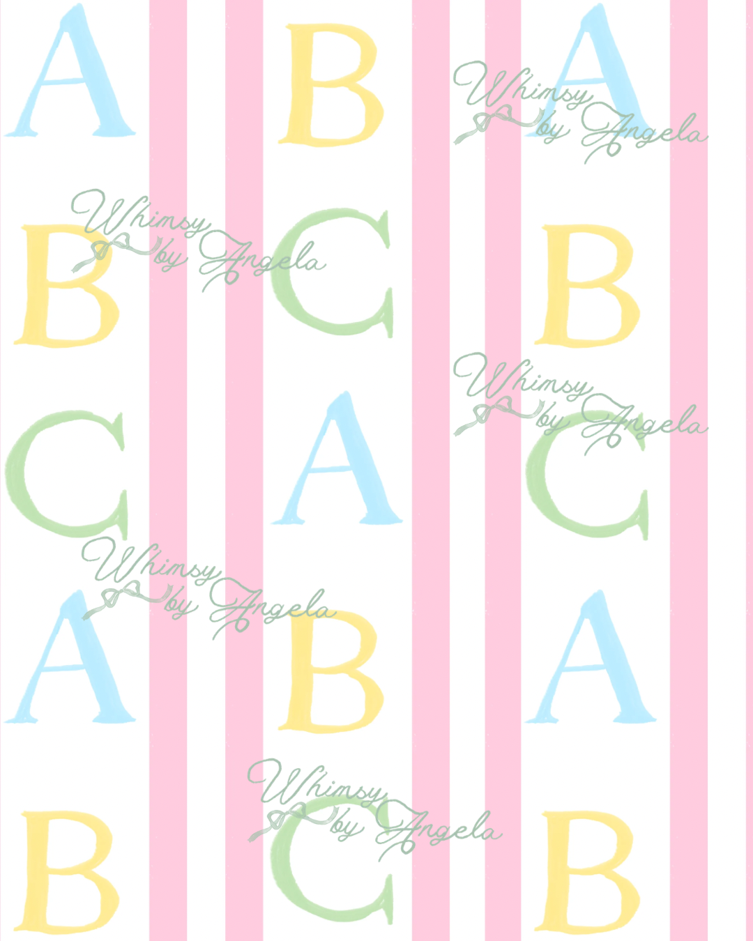 ABC Pink Stripes