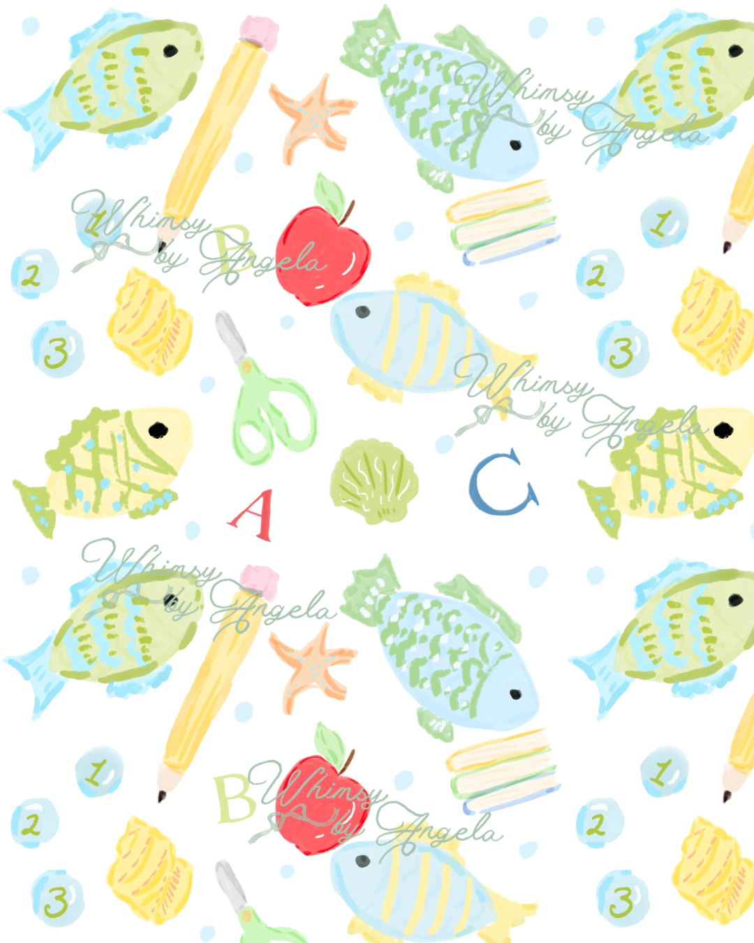 School of Fish Blue