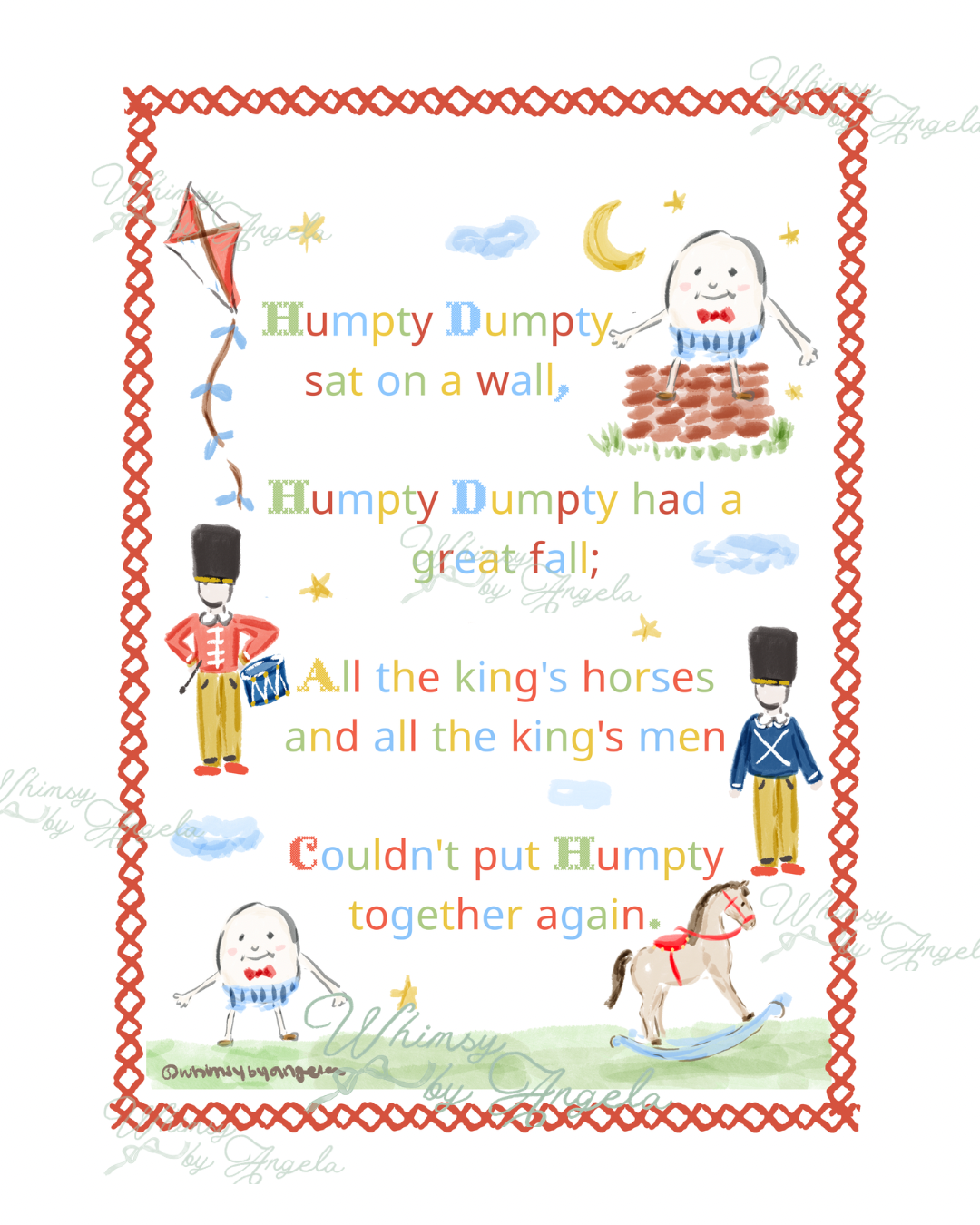 Humpty Dumpty - Print Ready Wall Art