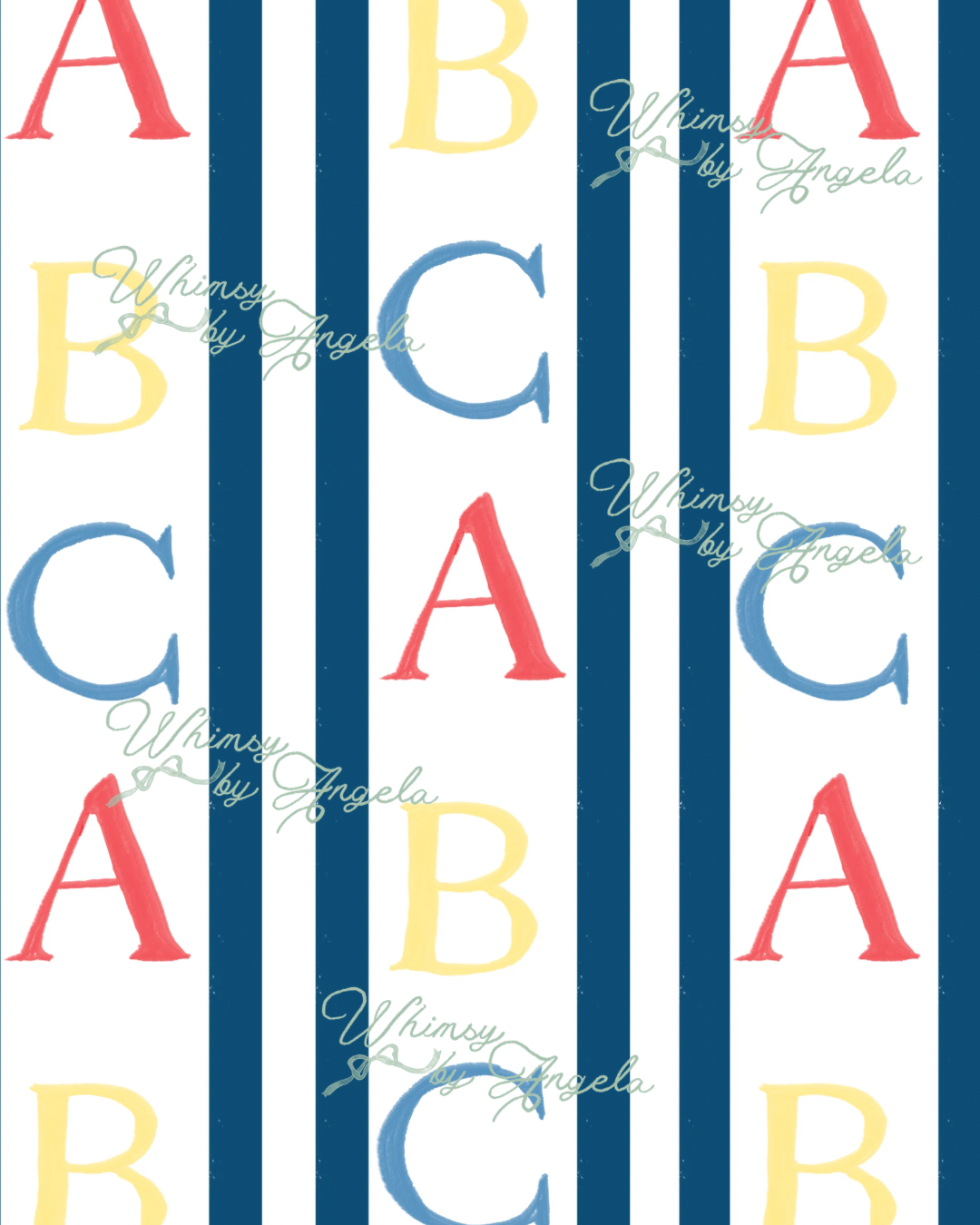 ABC Navy Stripes