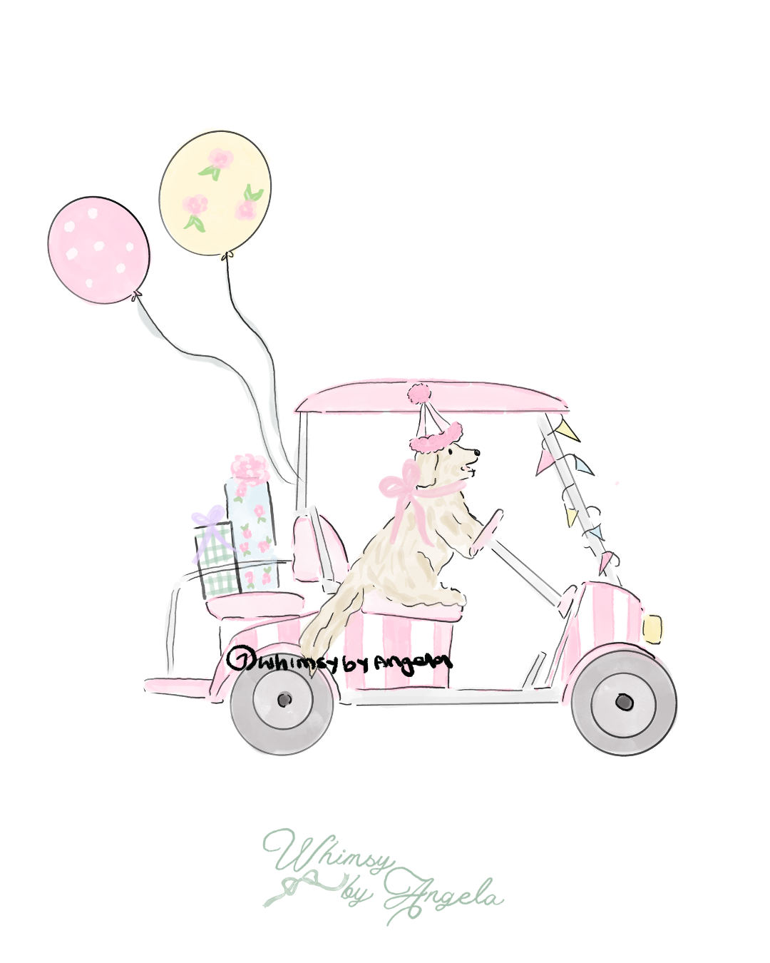 Birthday Golf Cart