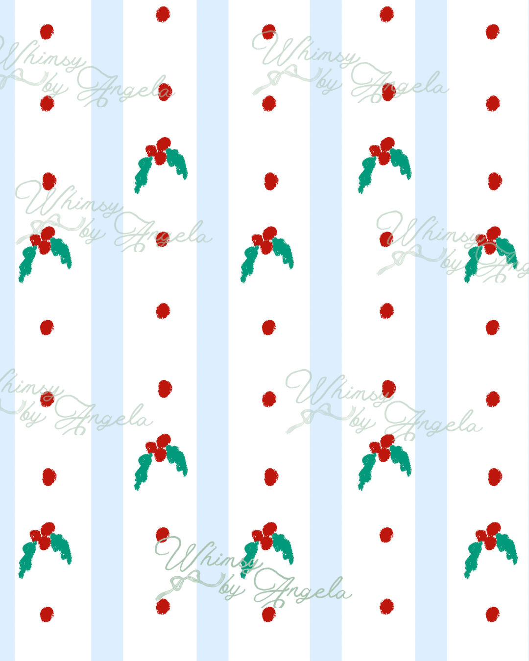 Mistletoe Stripes
