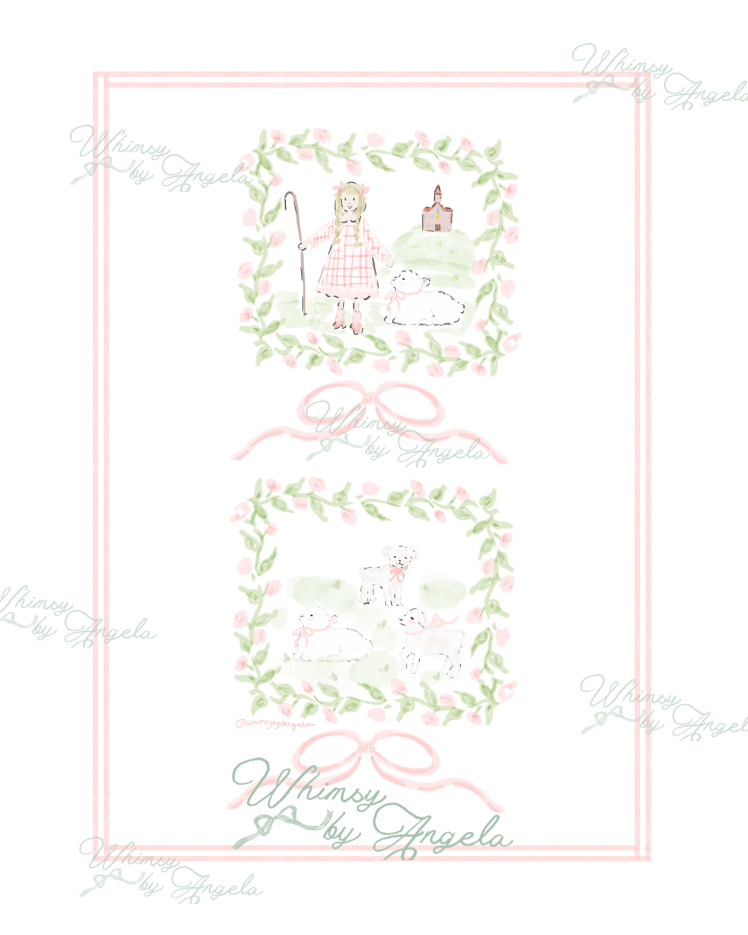 Mary Had A Little Lamb- Print Ready Wall Art