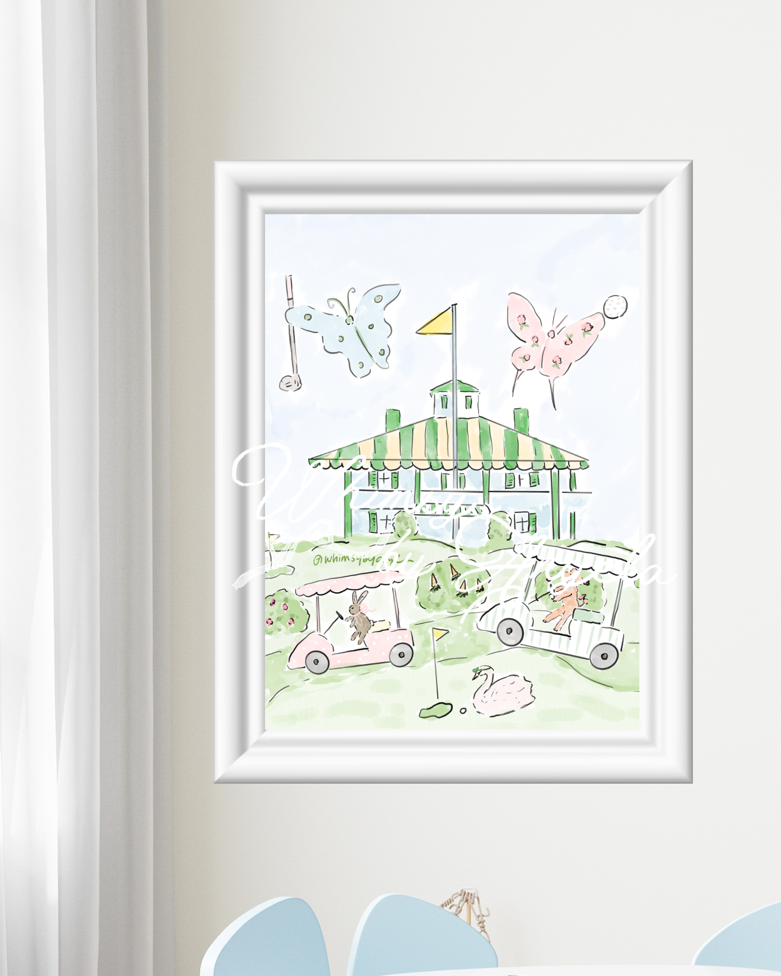 Whimsy on the Green - Print Ready Wall Art