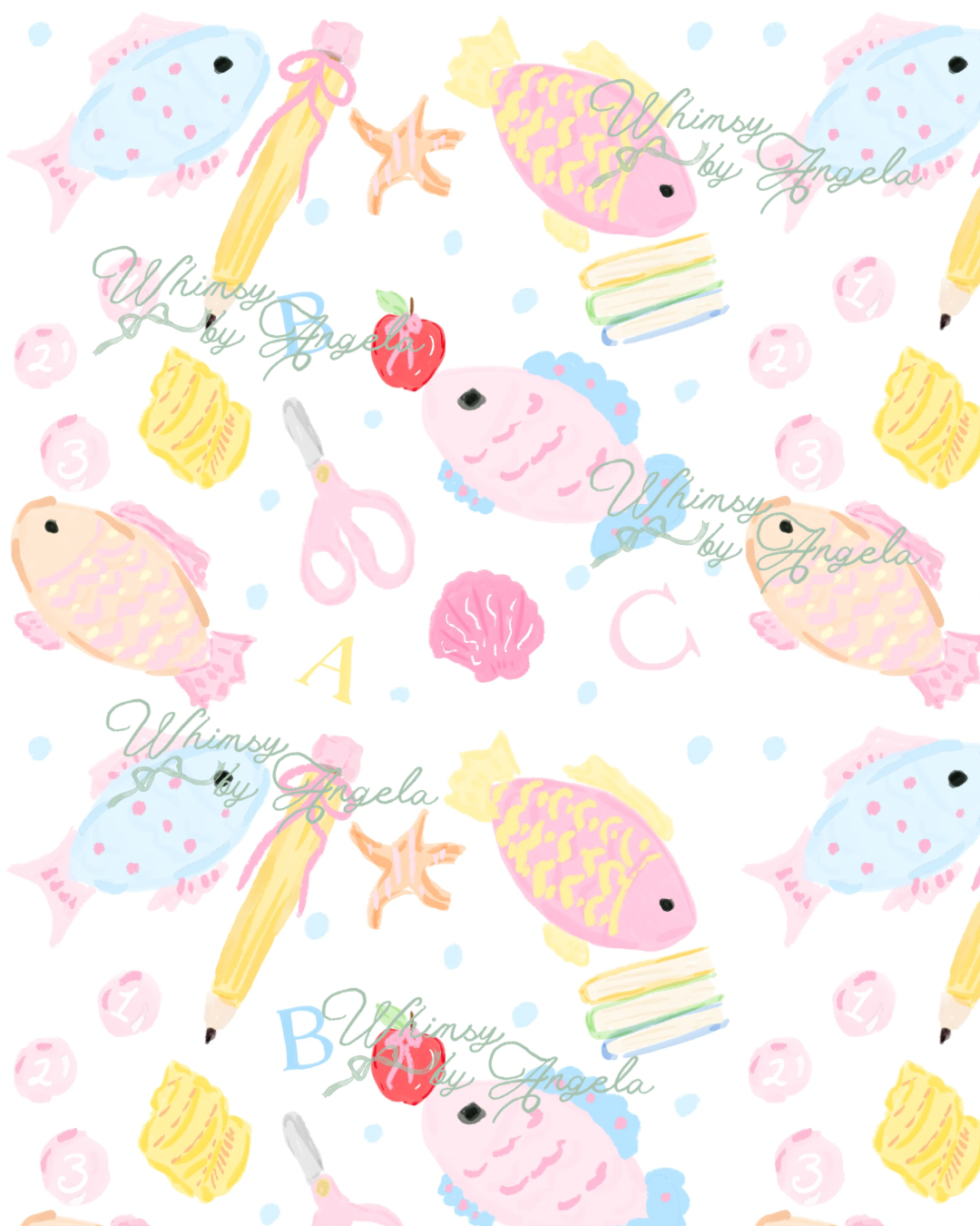 School of Fish Pink