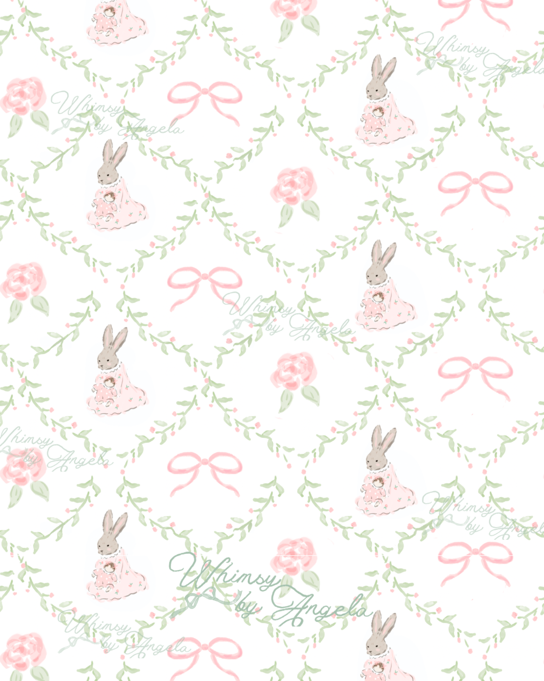 Bunny with Dolly Seamless