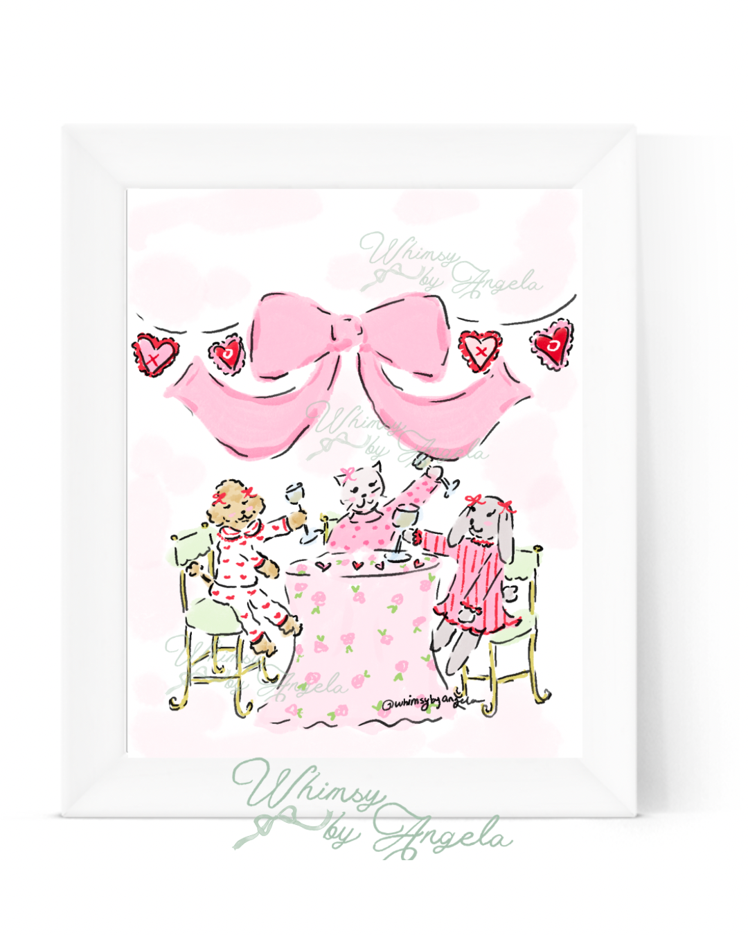 A Girly Chat - Print Ready Wall Art