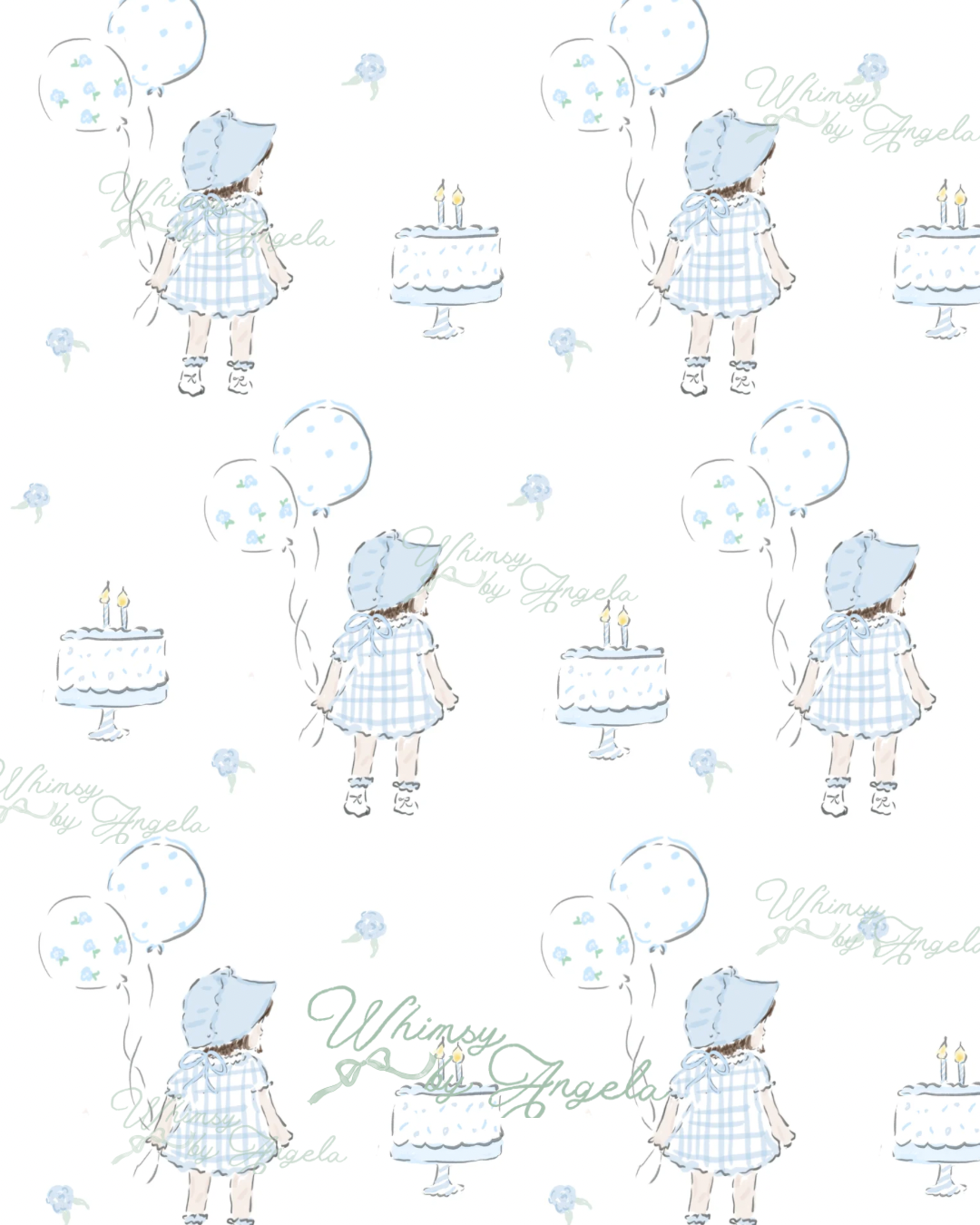 Pretty in Blue Birthday