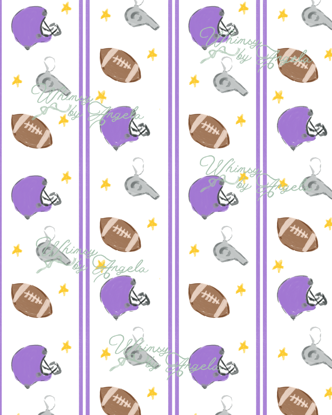 Football Fun Purple