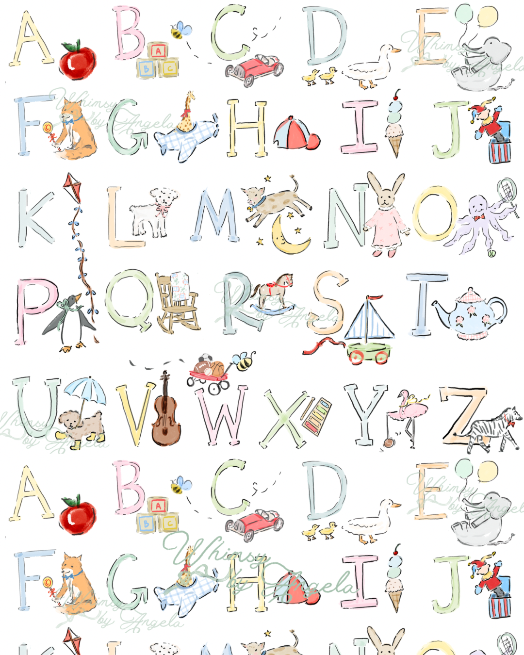 Childhood ABC - Lullaby Lane Collection