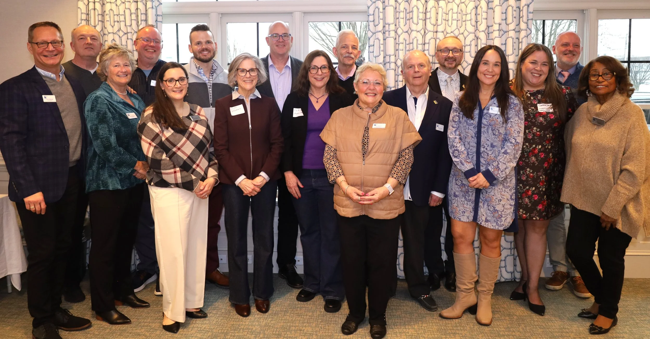 Members of the CSTC board and staff pose with elected officials at the Capital Campaign Informational Brunch