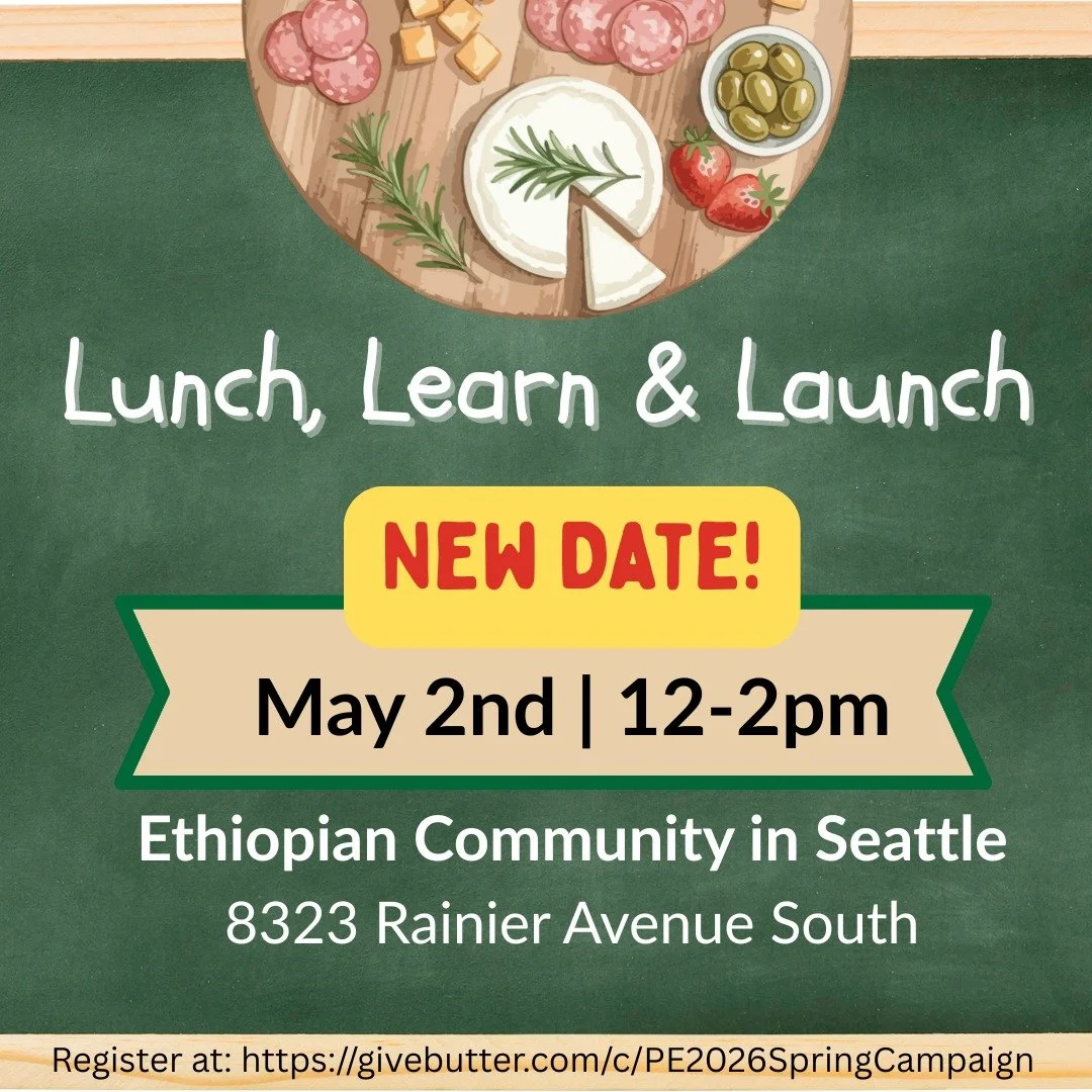 Due to some conflicting events, our Lunch, Learn &amp; Launch has been rescheduled for Saturday, May 2nd. We are planning an exciting and informative program that will include updates from our Country Director and students in Ethiopia, local speakers