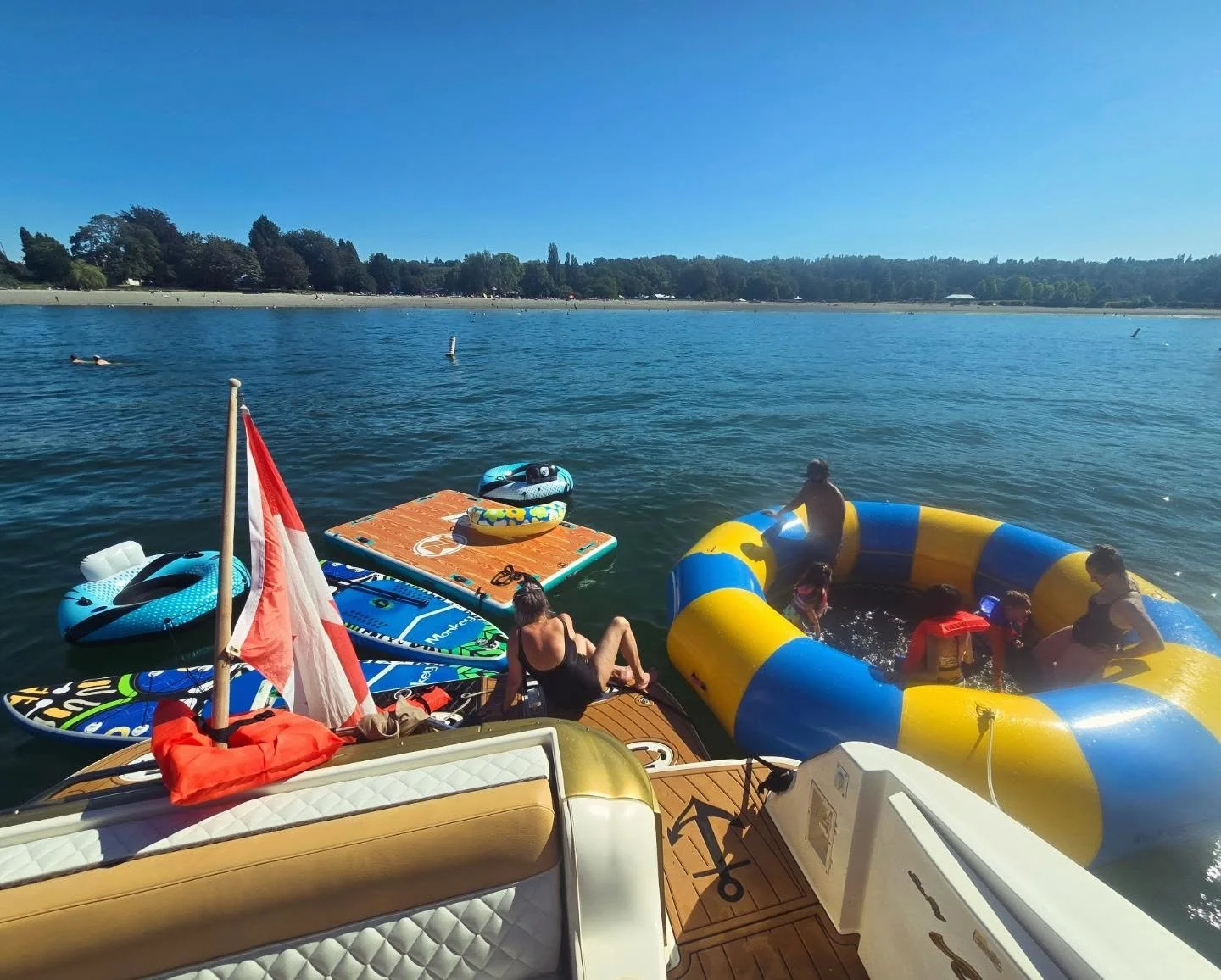 Do you like water toys. Well, we have plenty... #charter #Vancouver #toys #watertoys #watertrampoline
