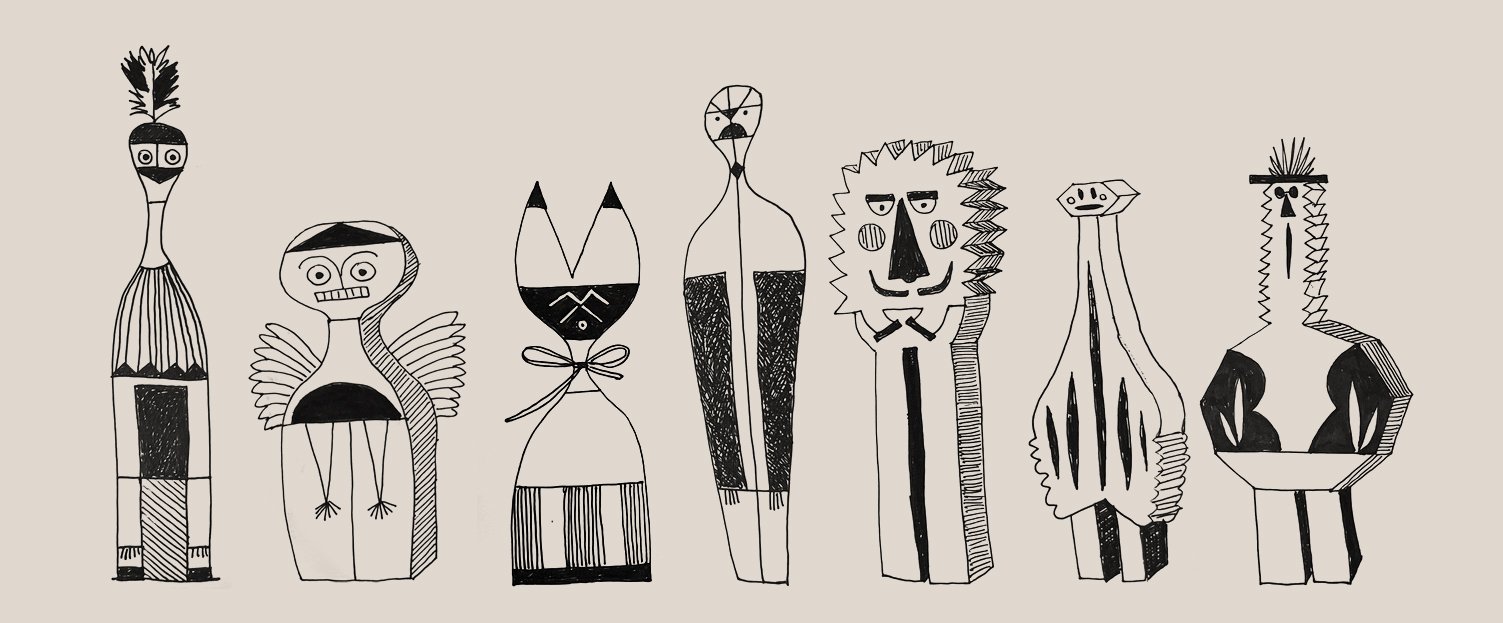 —————— Wooden Dolls, Alexander Girard, 1952