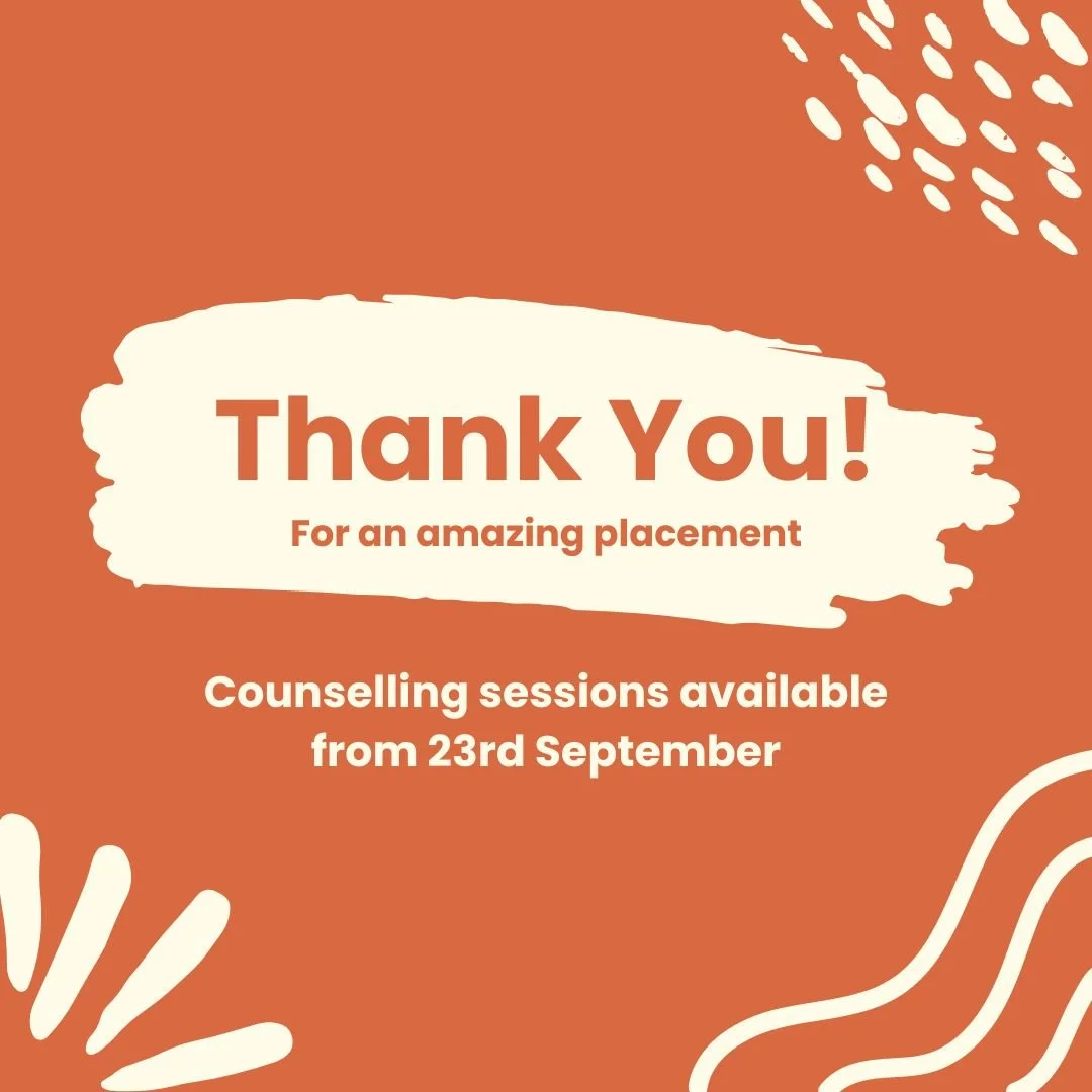 This week marks the end of my student placement at Foundations Counselling Centre! I&rsquo;d love to thank everyone at Foundations for the past six months of learning and education on this journey. Your support and guidance have been invaluable. 

So