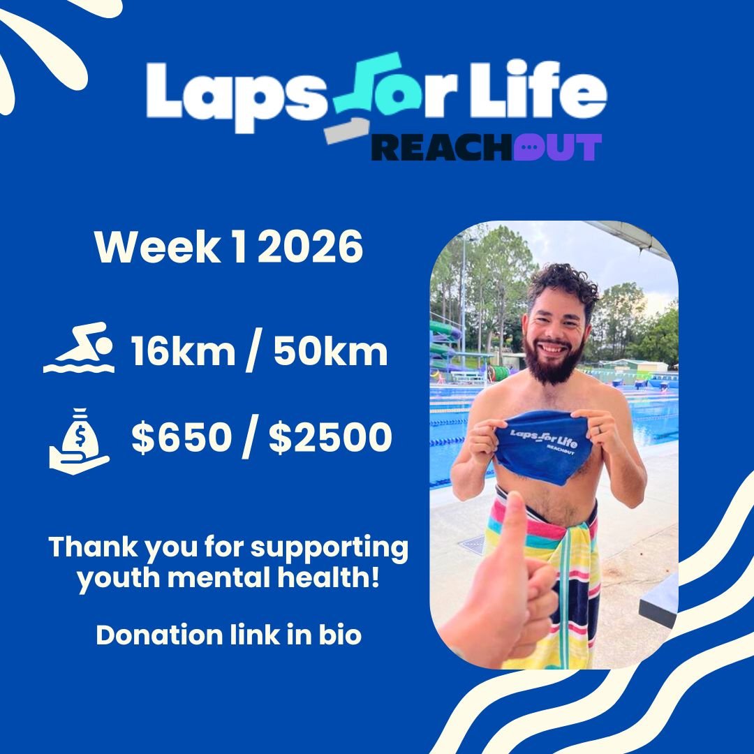 Week 1 is done, and it has been an incredible start! 💙🏊&zwj;♂️

I&rsquo;ve swum 16km of my 50km goal for Laps for Life 2026, and thanks to your truly generous support, we&rsquo;ve already raised $650 toward the $2500 goal for youth mental health.

