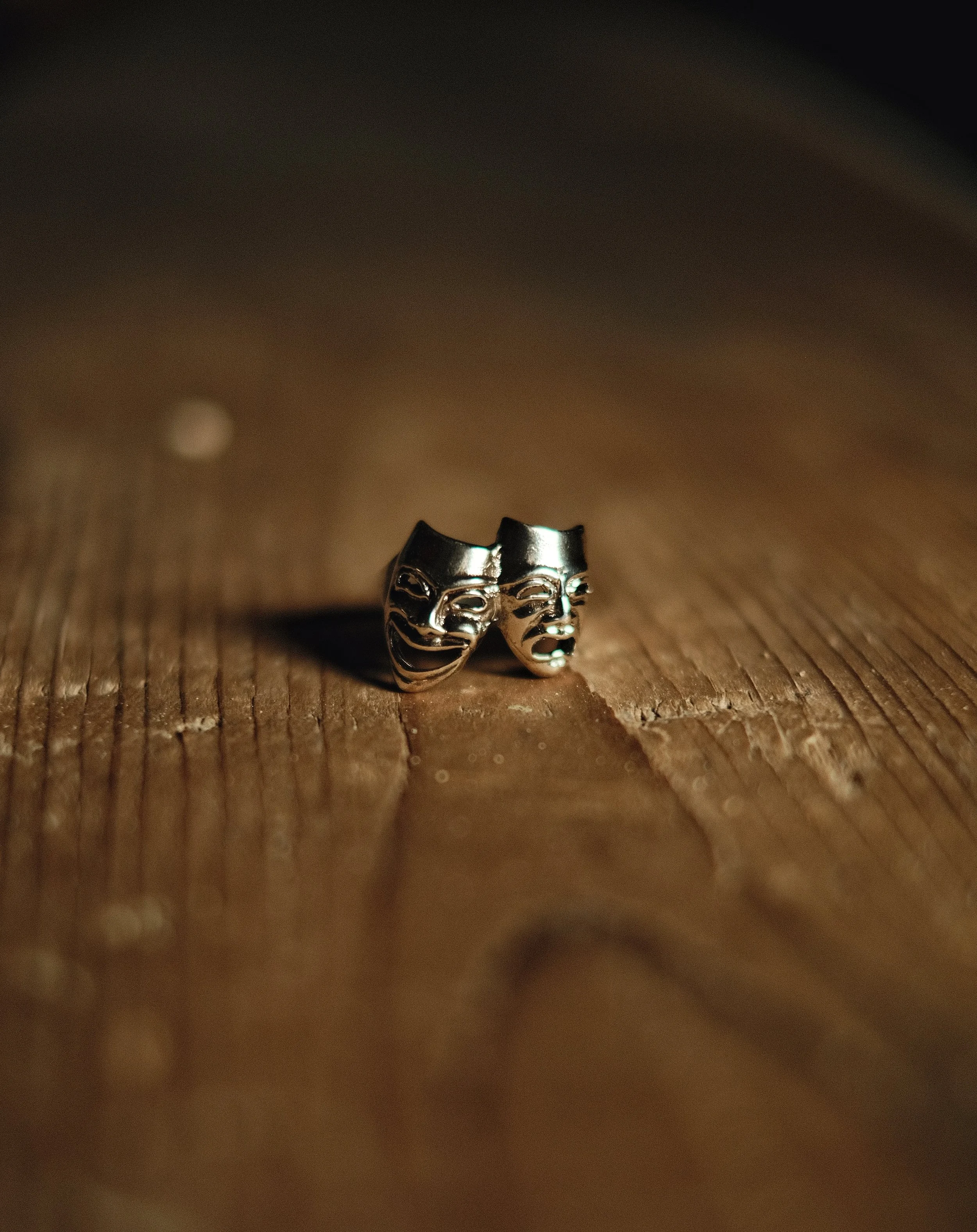 RING - Theatre Masks - Silver