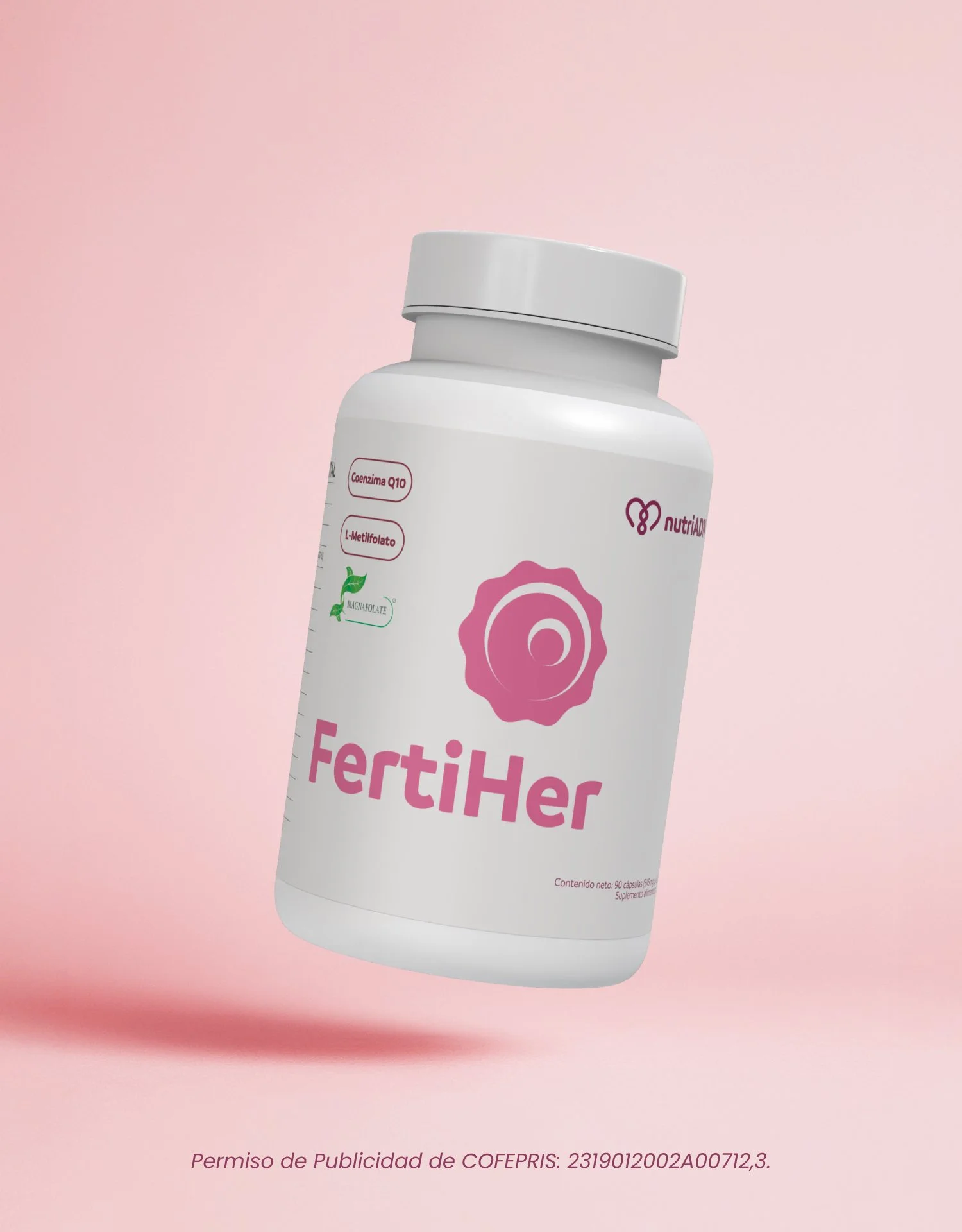 FertiHer Multivitamínico para apoyo en fertilidad femenina