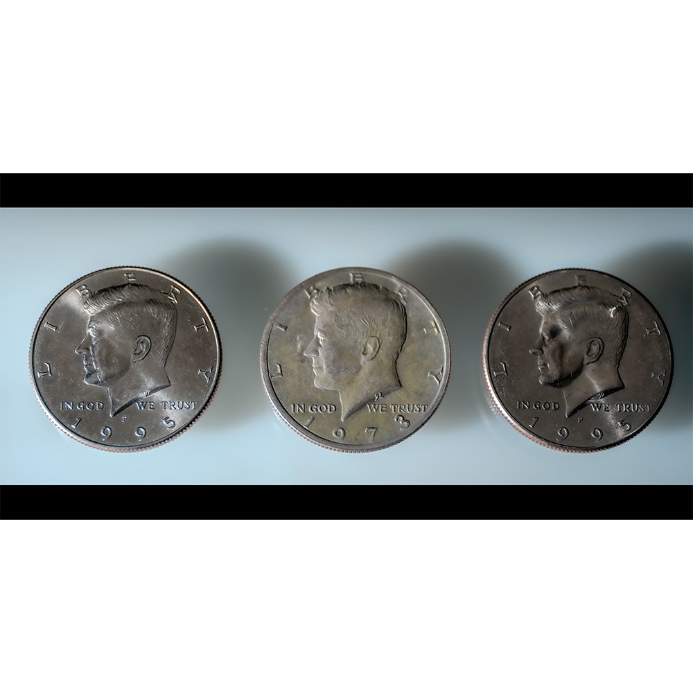 CURRENCY- JFK HALF DOLLARS  1973 1995 CROPPED #0686