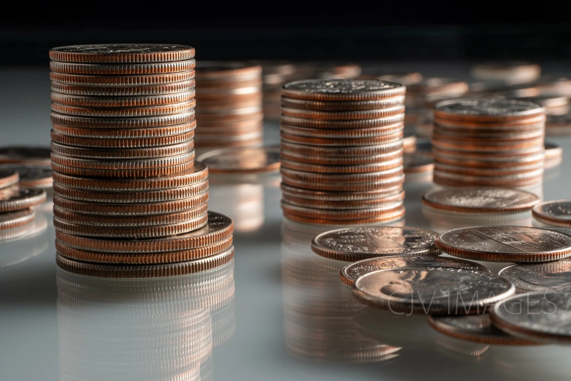 CURRENCY- QUARTERS STACKS #0844