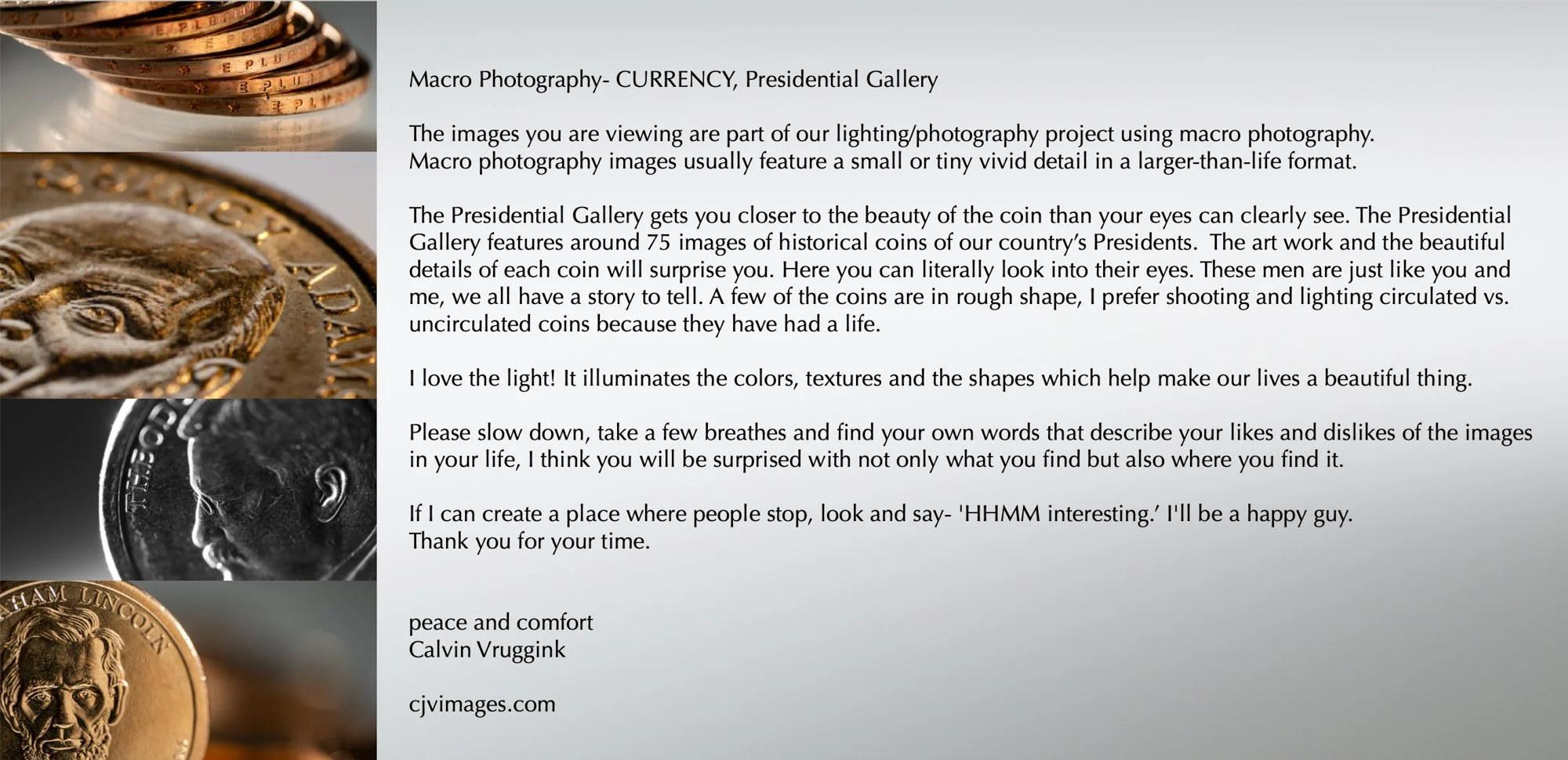 PLACARD- CURRENCY PRESIDENTIAL GALLERY.JPG