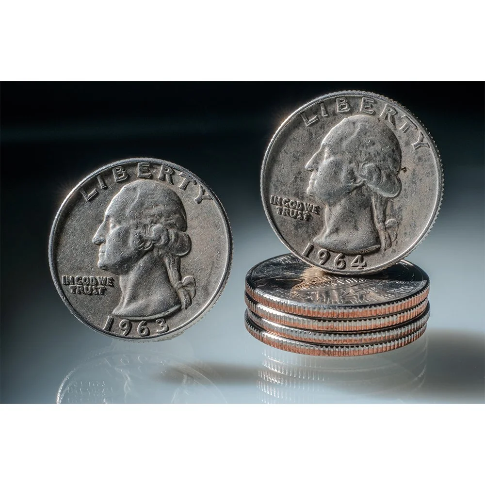 CURRENCY- QUARTER 1963 1964 STACK #0873