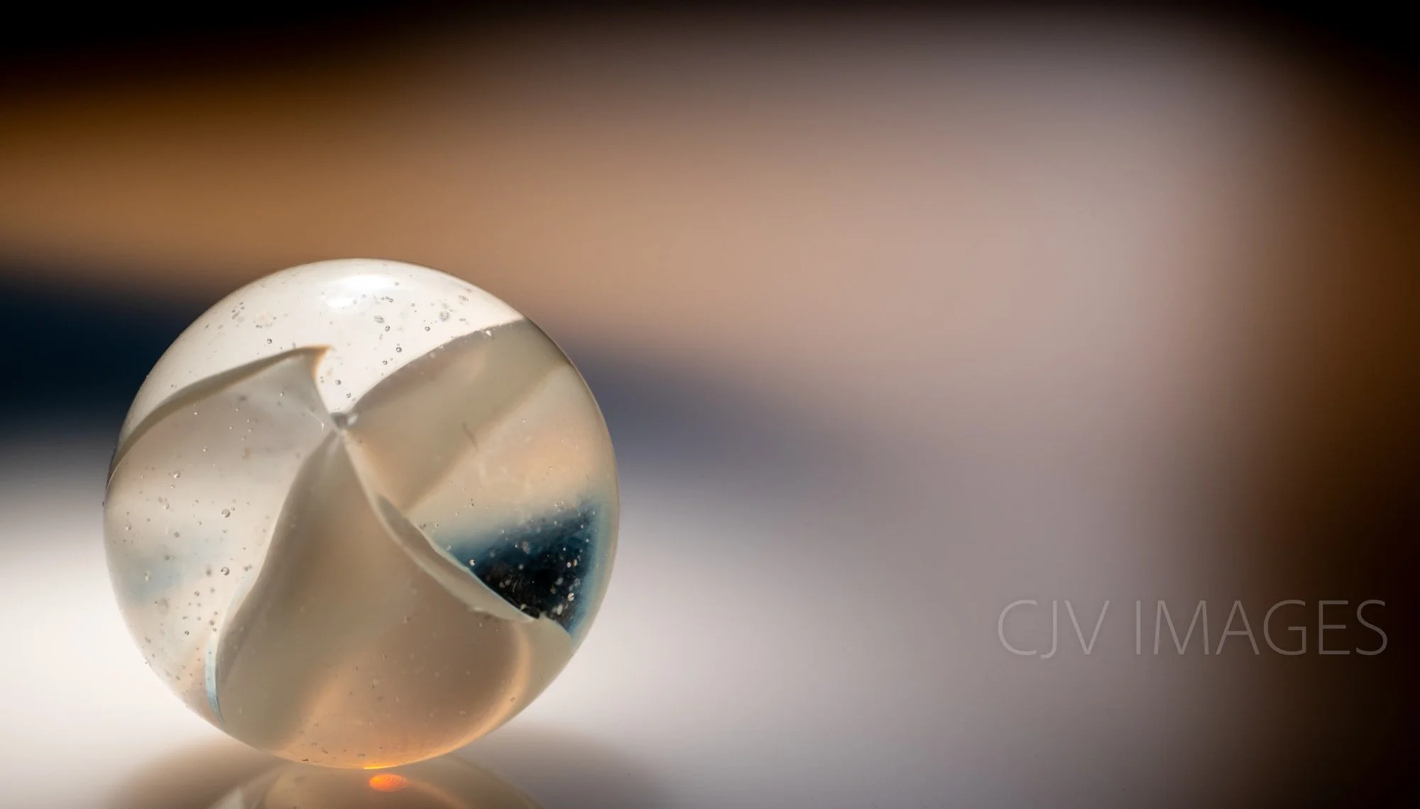 GLASS- MARBLE CATS EYE 16mm #1335