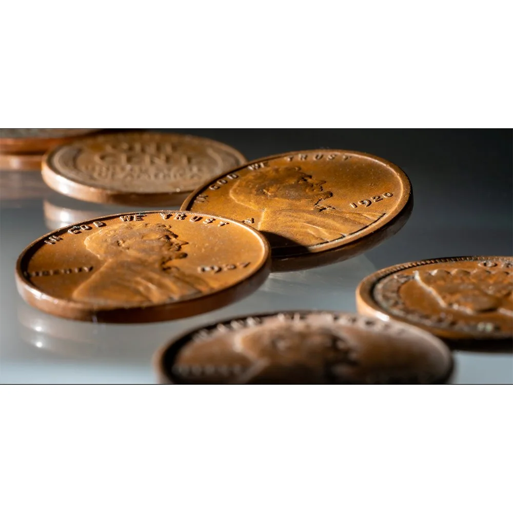 CURRENCY-LINCOLN PENNIES CROPPED 1920, 1937 #1847