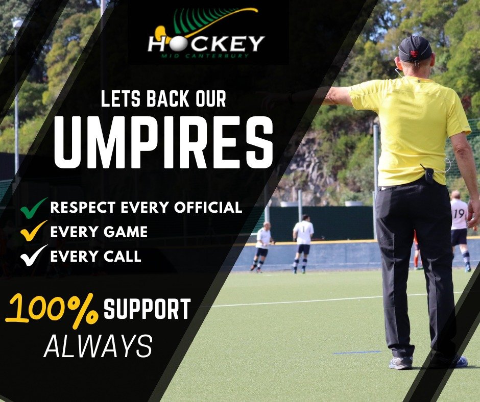 At Mid Canterbury Hockey, we’re building a community that plays hard and supports harder. That includes standing behind all our umpires — from new to experienced.
They’re out there for the same reason you are: love of the game, so