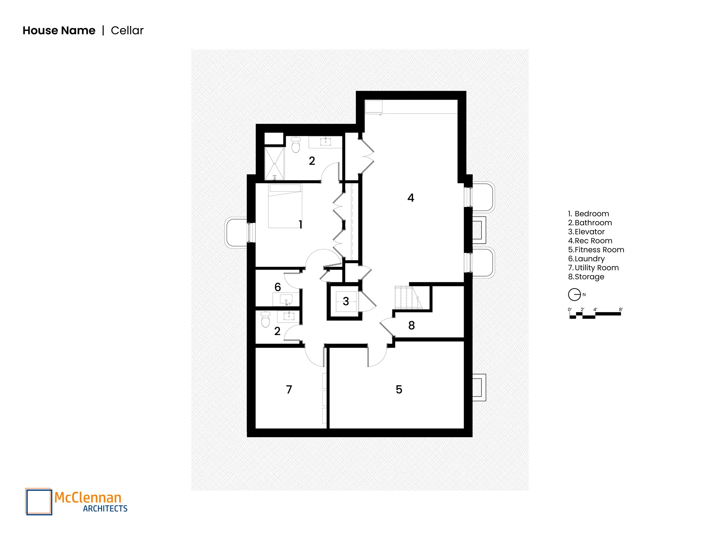 McClennan Architects Observatory Circle Cellar