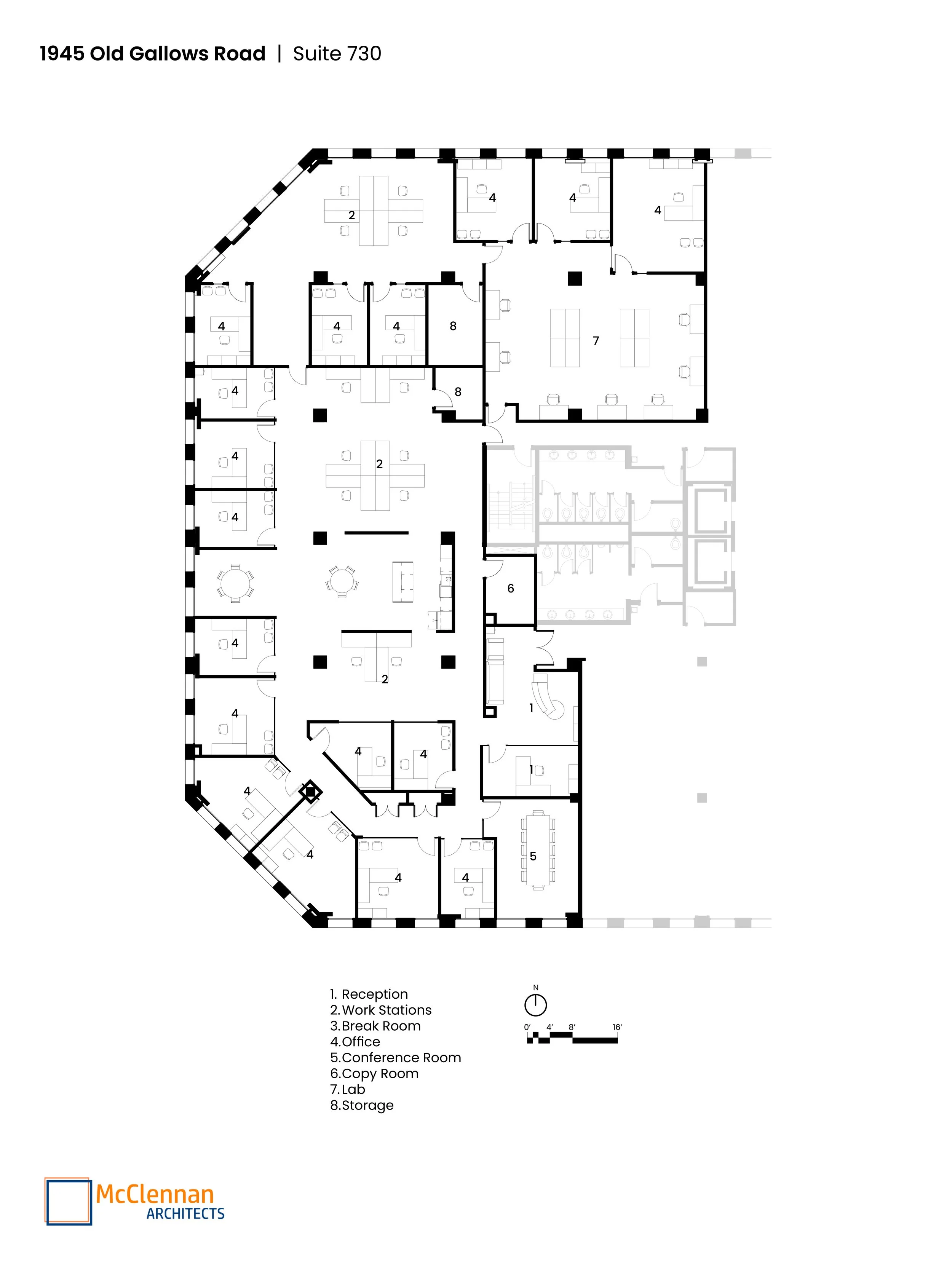 McClennan Architects 1945 Old Gallows Road Suite 730 Plan