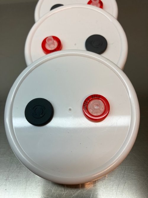 Liquid Culture Lids with Injection Port & Syringe Filter