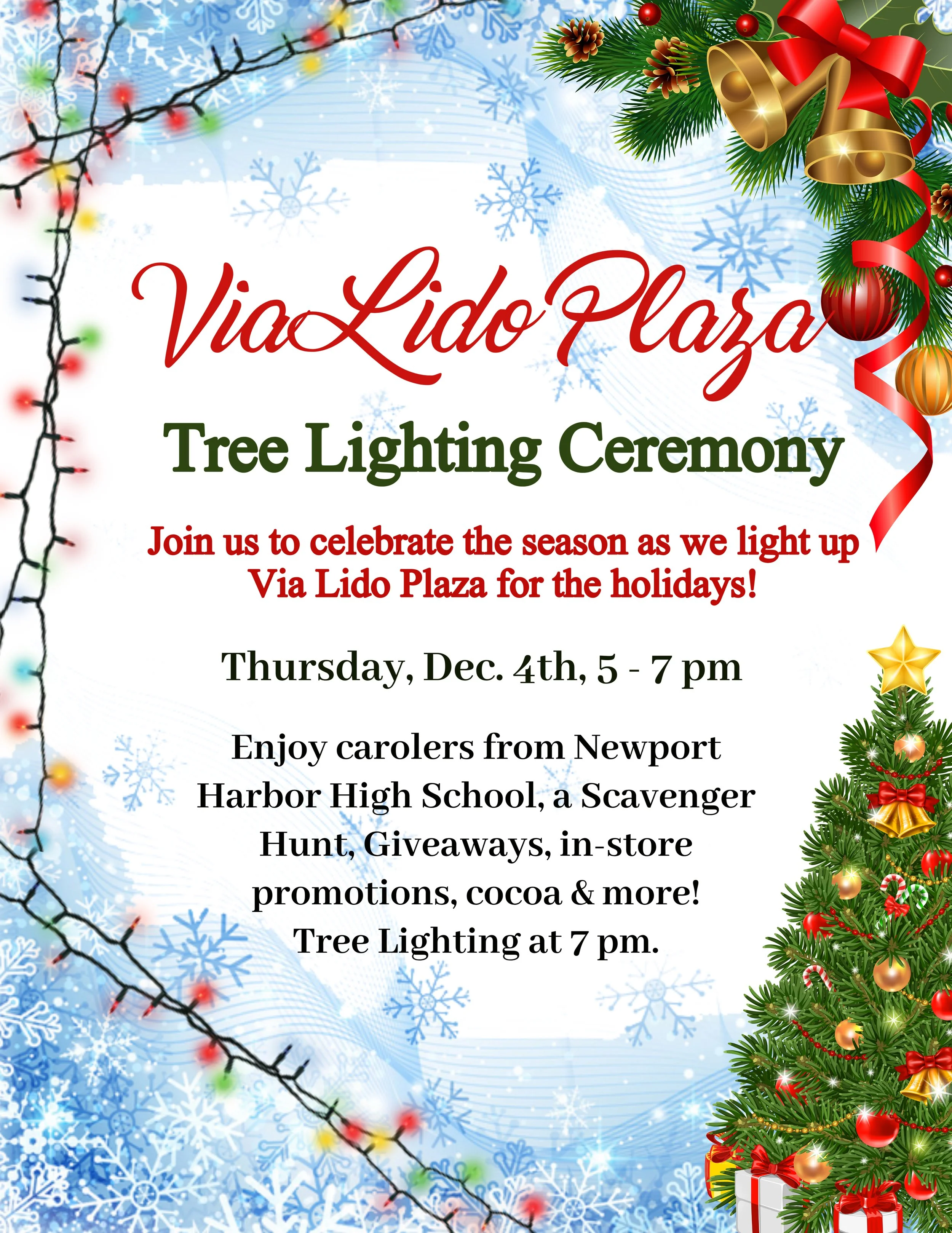 Via Lido Plaza Tree Lighting