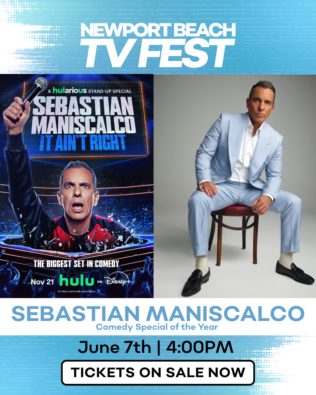 Newport Beach TV Fest Presents: One-On-One Conversation with Sebastian Maniscalco