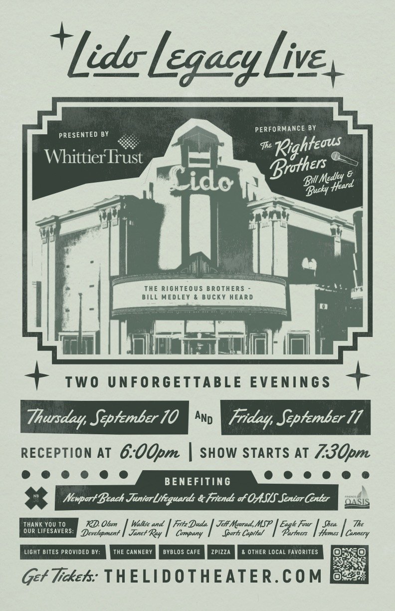 Lido Legacy Live Featuring The Righteous Brothers – Bill Medley &amp;Bucky Heard 