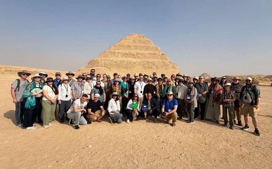 Tasting History group in Egypt at Saqqara